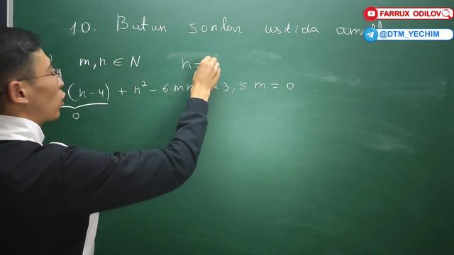 10. Butun Sonlar Ustida Amallar | Abituriyent 1 - 10 + 11 Yechimlari