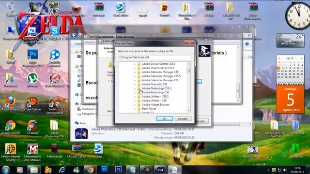 Adobe Photoshop CS6 Extended - Crakiando Facil (09/08/2012) смотреть онлайн