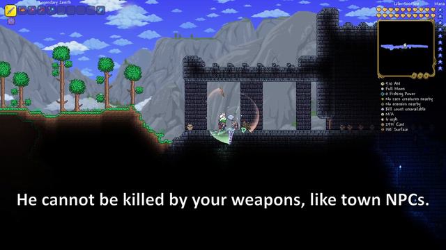 Terraria has an old man, invincible to (almost) everything... смотреть онлайн