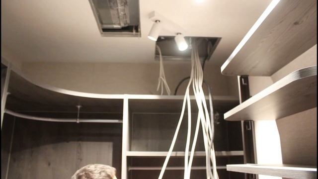 Потолок дизайнерский (мдф+подсветка), гостиная в ЖК "Алые паруса смотреть онлайн