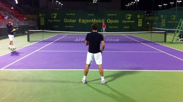 Federer Practice BackView full