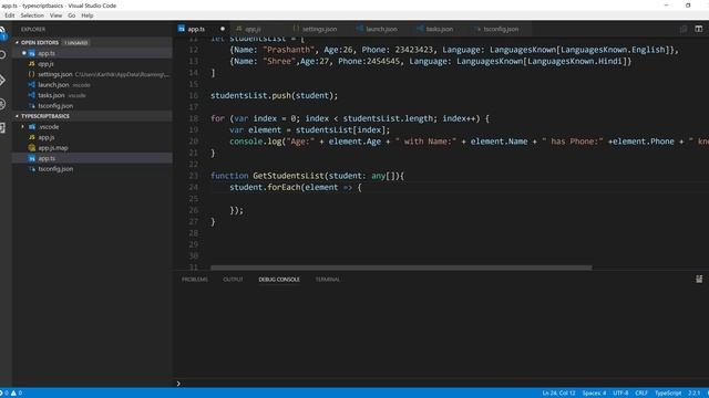 Part 5 - Working with Function in Typescript (Basic) смотреть онлайн