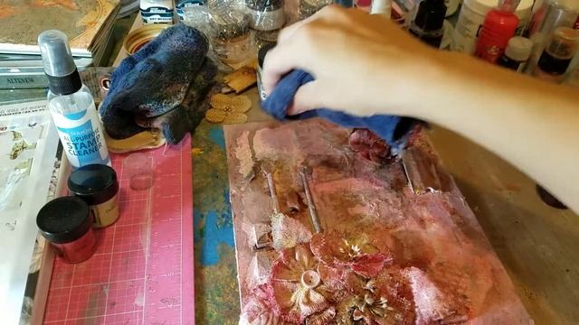 "Art" mix media tutorial on canvas #3 final смотреть онлайн