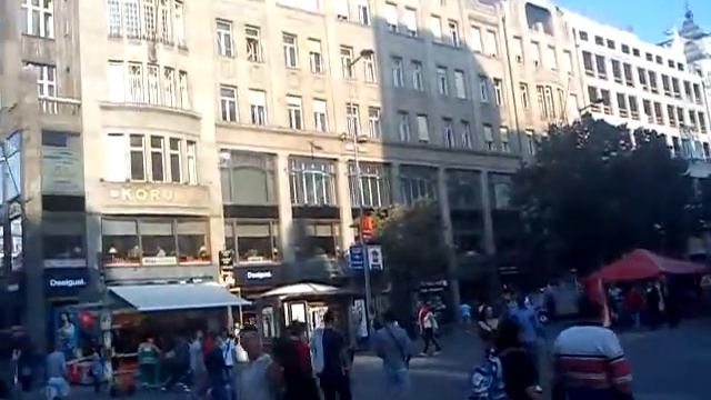 Вацлавская площадь Прага - Prague city center - Vaclavske namesti смотреть онлайн