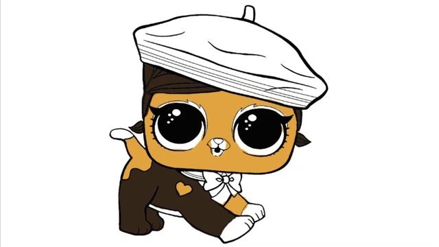 Питомцы ЛОЛ. Как нарисовать питомца КУКЛЫ ЛОЛ. Рисование для детей смотреть онлайн