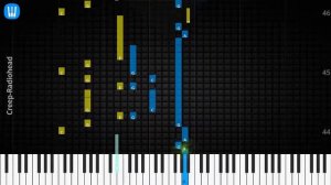 🎹Solo & Chord, Creep, Radiohead, Synthesia Piano