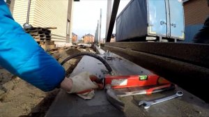 Монтаж и установка откатных ворот 5 метров в частный дом