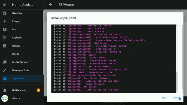 Dim Lights using ESPHome add on in Home Assistant смотреть онлайн
