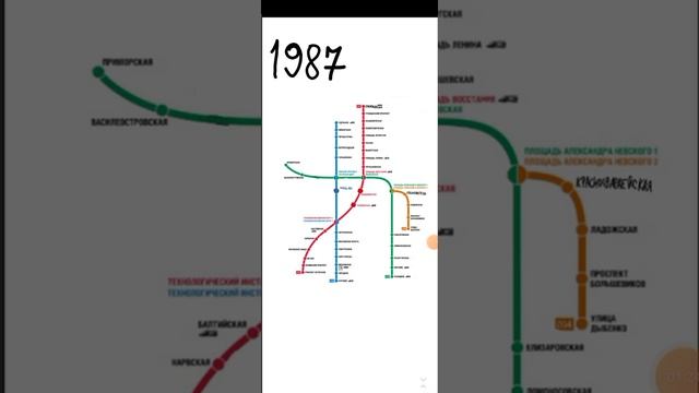 Развитие Петербургского метро на карте 1955-2022 смотреть онлайн