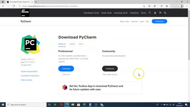 Python for beginners - how to install python on windows 10 - installing Pycharm together смотреть онлайн