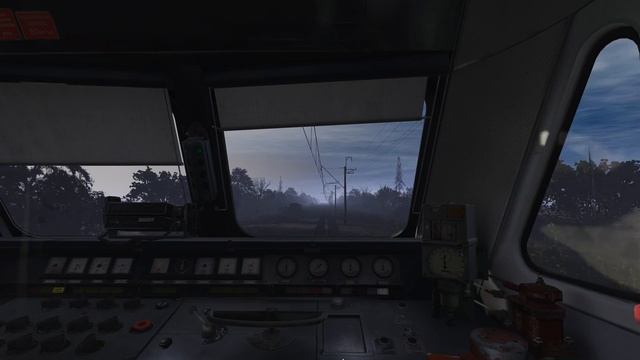 Trainz19 ЧС4-153 Поездка туманным утром в Мироновку.