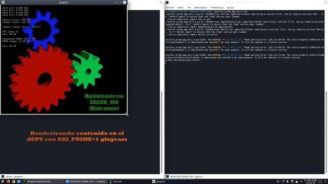 ? Monitor PRIME App Indicator v.0.2.3 | Linux Kubuntu 18.04 смотреть онлайн