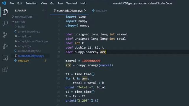 Numpy Using Cython смотреть онлайн