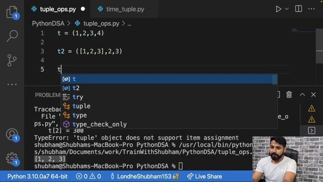 Tuple vs List which is Better // Python DSA EP-05 смотреть онлайн