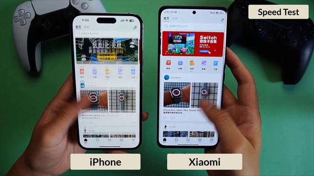 Xiaomi 12T Pro vs iPhone 14 PM Speed Test смотреть онлайн
