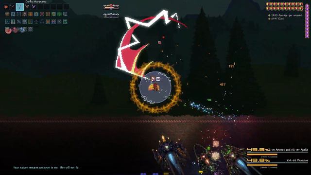 Terraria Calamity Infernum Exo Mechs Thanatos + Artemis & Apollo (Melee)