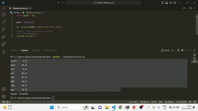Pandas Data Structure: Series & DataFrame | Python Pandas Complete Playlist | DevDuniya смотреть онлайн