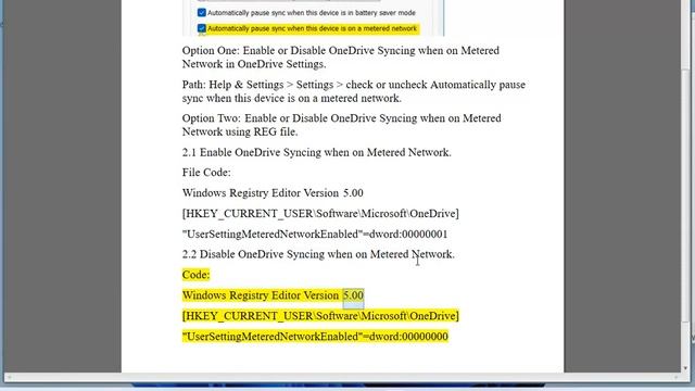 Enable/Disable OneDrive Syncing on Metered Network in Windows 11 смотреть онлайн