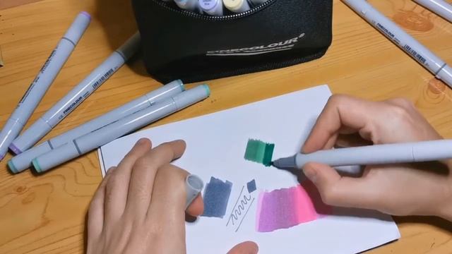 Review / Análisis Marcadores Finecolour / Alternativa a Copics смотреть онлайн