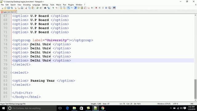 HTML5 Form in hindi смотреть онлайн