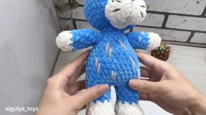 Вязание кота крючком ▪ Амигуруми ▪ Связан по описанию от @aigulyatoys ▪ Crochet cat pattern