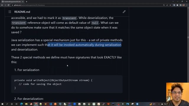 28 - Java Serialization using writeObject() and readObject() - Theory смотреть онлайн