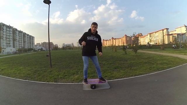 Баланс борд - обучение / №4 урок - board slide и 180 смотреть онлайн