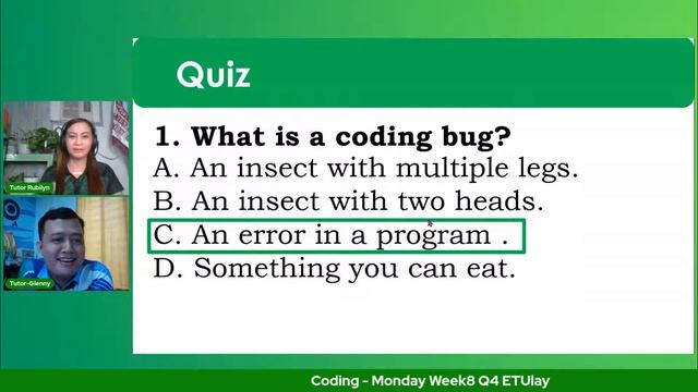 Coding - Monday Week8 Q4 ETUlay смотреть онлайн