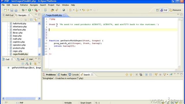 PHP5: 18-Finding All Matching Text preg match all. смотреть онлайн