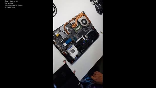 MSI GF63 8RD Battery Replacement