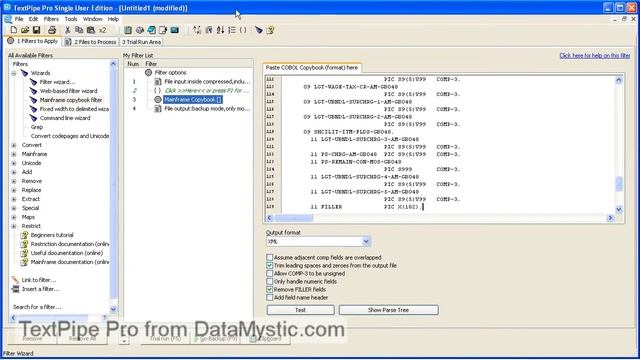 Convert Mainframe COBOL EBCDIC data to XML, CSV or Tab in 60 seconds смотреть онлайн
