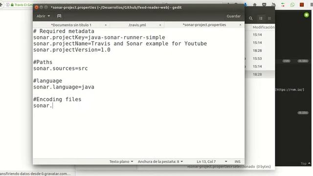 Travis CI - Sonar Feature смотреть онлайн