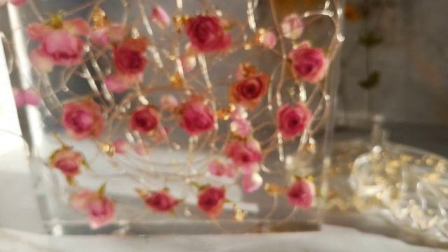 Ночник из сухоцветов роз и эпоксидной смолы смотреть онлайн