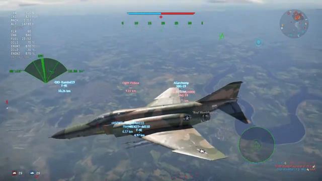 War Thunder - F4 Phantom Squad Gameplay 2 смотреть онлайн