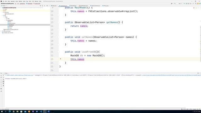 JavaFX and MVC with Observable lists holding Observable objects смотреть онлайн