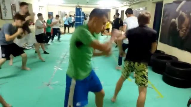 Усиленно идёт подготовка к соревнованиям. Кикбоксинг К-1.