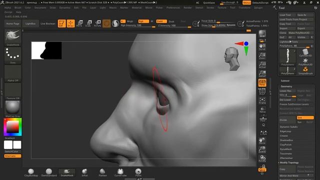АРНОЛЬД в ZBrush | лицо и детали смотреть онлайн