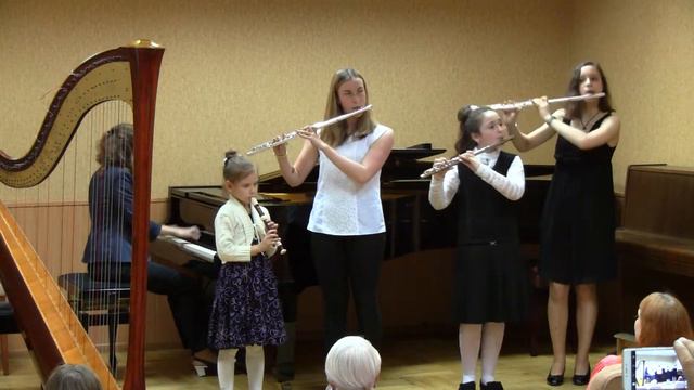 С. Климовський “Їхав козак за Дунай” 24.05.2017 Квартет флейт ДМШ №15 м. Києва смотреть онлайн