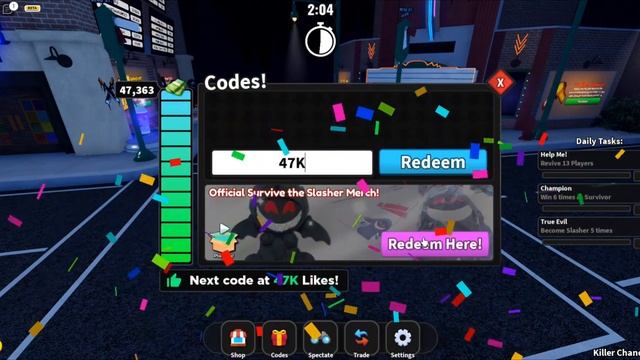 *New* Survive the Slasher Code[Grimace Shake!] (July 2023) | Latest Working Survive the Slasher Cod смотреть онлайн