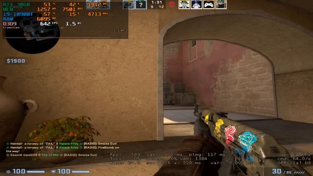 CS:GO : RTX 3060 12GB + i9-10900f смотреть онлайн