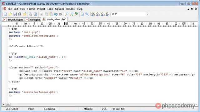 PHP Image Upload Website 247 Creating Albums Part 1 смотреть онлайн