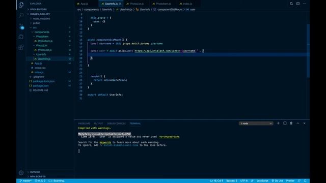 React JS Project || 13-Get the userinfo from the api смотреть онлайн