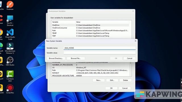 How to set JAVA_HOME environment variable on windows11/10 смотреть онлайн