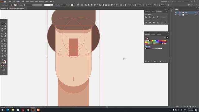 Flat CHARACTER DESIGN in Adobe illustrator - STEP BY STEP Drawing Tutorial for beginners смотреть онлайн