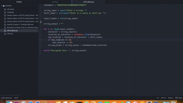 Caesar Cipher or ROT13 Using Python - Part 4 - Python for Security Professionals смотреть онлайн