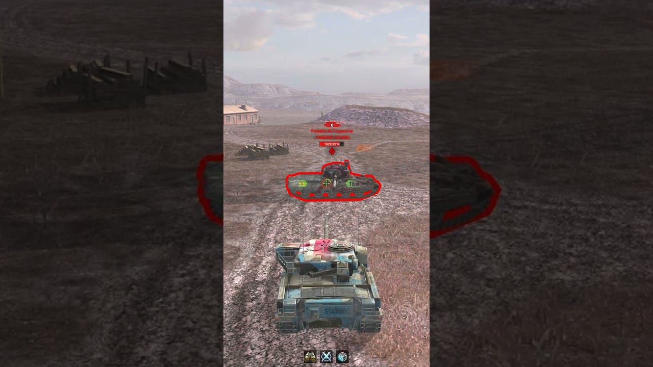 Как стреляют танки на 10 лвл в Tanks blitz! #shorts смотреть онлайн