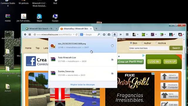 COMO PONER UN SKIN EN MINECRAFT 1.5.2 1000% RAPIDO Y FACIL смотреть онлайн