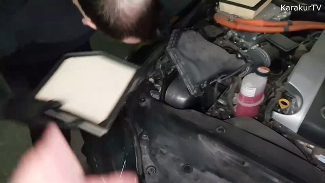 Замена воздушного фильтра на Lexus is300h