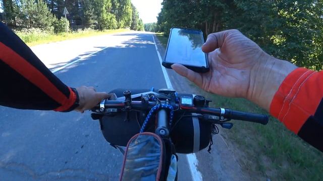 На велосипеде в Тервеничи вдоль реки Оять смотреть онлайн
