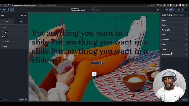Fullscreen Hero Slider in WordPress with Breakdance Website Builder смотреть онлайн